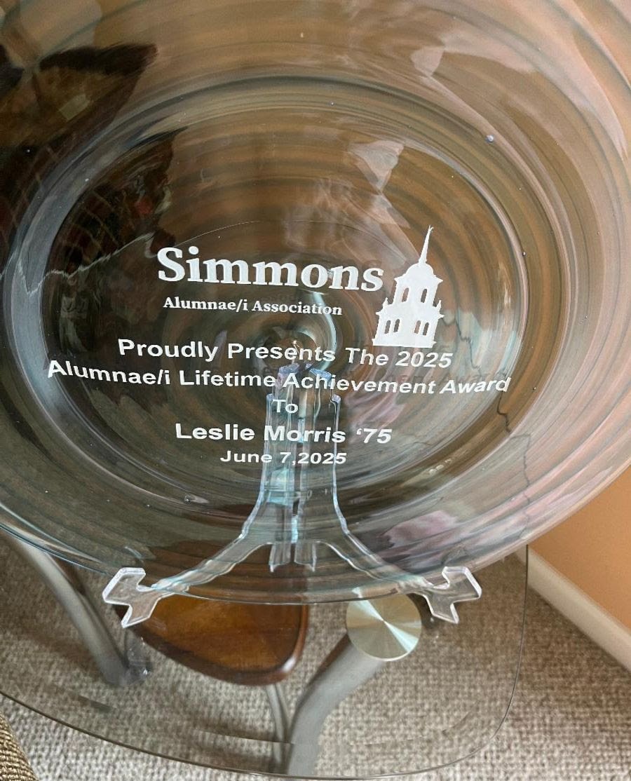 Leslie Morris Receives Lifetime Achievement Award at Simmons University’s 125th Anniversary Reunion